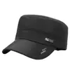 Gorras de Béisbol Planas con Visera Fina para Hombres de Mediana Edad y Mayores Sombreros de Seda Sombreros para el Sol para Exteriores de Ocio Gorras con Visera Transpirables