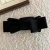 Nuevo Pasador Negro con Lazo para Otoño e Invierno para Mujer, Pinza Banana de Alta Gama para Coleta Alta en la Parte Posterior de la Cabeza