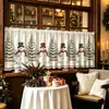 Serie navideña transfronteriza de cortinas y visillos para salas de estar y cafeterías, cubiertas decorativas para ventanas, suministro de Amazon