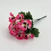 Bestseller de Primavera de Amazon de Venta Caliente Transfronteriza 5 Ramas Pensamiento Tricolor Grande Flor Silvestre Artificial Flor de Seda para Decoración Exterior