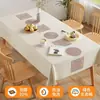 Toalha de Mesa com Toque de Luxo, Luxo Leve, Impermeável, à Prova de Óleo, Resistente ao Calor, Lavável, Tapete Retangular de PVC para Mesa de Jantar e Mesa de Centro, Novo Modelo 2026