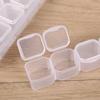 Caja de almacenamiento de 28 rejillas para herramientas de manicura, joyero de plástico para montar y desmontar, anticaídas.