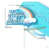 Estrellas Arcoíris Doradas Láser Nubes Enchufe Mesa de Postres para Hornear Bandera Feliz Cumpleaños Enchufe para Pastel