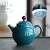 Tetera 1|Varios Tipos de Teteras Cerámicas Retro Estilo Chino para Uso Doméstico, Juegos de Té Kung Fu en Stock