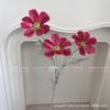Flocking cosmos gesang flor artificial fábrica de flores decoração para casa flor de casamento parede flor falsa crisântemo holandês margarida