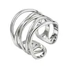 Anillo Meizu de acero de titanio europeo y americano que no se decolora para mujer, diseño de nicho, chapado en oro, joyería de acero inoxidable de lujo ligero, accesorio de alta gama