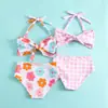 1-2a, 2-3Años, 3-4Años, 4-5a, 5-6Años pajarita frontal para niños Traje de baño de dos piezas para niños