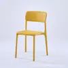 Casa Minimalista Nórdica Macaron Encosto Plástico Tendência Banqueta Mesa de Escritório Luxo Leve Mesa de Jantar Cadeira de Jantar Confortável Cadeira Espessada