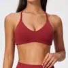 Sutiã esportivo sem costura, modelagem justa, com alças finas, absorvente de impacto, design em Y, secagem rápida, respirável, top para yoga, sutiã para academia, design que valoriza as costas, 5112