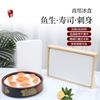 Bandeja de Gelo para Sashimi de Plástico Bandeja de Gelo para Sushi Japonês Bandeja de Gelo para Pratos Frios Sashimi Fresco Gelo Bandeja de Gelo para Sushi Cozinha Japonesa e Coreana