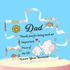 Regalo de Día del Padre Transfronterizo Más Vendido Adorno de Exhibidor Acrílico Pantalla de Escritorio Regalo de Día del Padre Hecho a Medida para Papá Manualidad