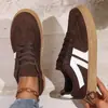 Zapatos casuales europeos y americanos diseño de cordones talla grande deportivos primavera y otoño transfronterizos estilo nuevo suela plana zapatos de entrenamiento alemanes 2025 zapatos de plataforma para mujer