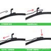 Tiras de Limpiaparabrisas Sin Hueso de Venta Caliente Transfronteriza Limpiaparabrisas Universal Primera Generación Limpiaparabrisas Sin Hueso Hoja de Limpiaparabrisas para Coche Empaque Pe