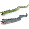 2 Piezas Figuras de Serpiente Marina Larga Figuras Realistas de Serpiente Basilisco con Escamas Texturizadas Juguetes de Reptil de PVC Duradero para Niños Modelo Educativo de Animal De