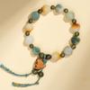 Pulseiras de Bodhi Atacado Semelhantes às do Monte Putuo, Pulseiras Decorativas de Flor de Lótus Pequena e Vagem de Lótus Esculpidas à Mão, Contas de Oração Budista