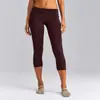 Nuevas mallas plegables transfronterizas de tres cuartos, pantalones de fitness de longitud media absorbentes de sudor y de secado rápido para correr al aire libre, deportes, ciclismo y yoga