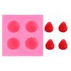 Molde de Silicone de Fruta Morango Fondant Chocolate Decoração de Bolo Molde Ferramentas de Panificação DIY