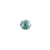 Pendiente de aleación de titanio F136 con diseño de ojo de ángel, engaste de garra en forma de copa, stud para labio de zirconia 5A, cabeza de joyería G23 de titanio con rosca de 0.9 mm