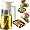 Rociador de Aceite Graduado al por Mayor Cocina Control de Aceite Spray Verter y Rociar Integrado Botella de Aceite Atomizadora a Prueba de Fugas Sin Adherencia de Aceite Botella de Condimento