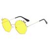 Nuevas y lindas gafas de sol con lazo para niños, venta al por mayor, tendencia de moda, gafas de sol salvajes, gafas de metal para niños