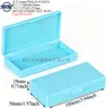 Caixa Plástica Pequena para Palitos de Fio Dental, Caixa Personalizada para Embalagem de Escovas Interdentais, Caixa de Armazenamento de Fio Dental Tamanho Família 50/100