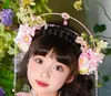 Vestido de Princesa Estilo Lolita Verano Nuevo Elegante Vestido de Jardín Monet para Niños Vestido Chaleco para Niña Pequeña