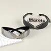 Gafas de Sol con Recubrimiento de Sentido Tecnológico Europeo y Americano, Fiesta Personalizada, Gafas Decorativas Estilo Punk Rock, Accesorios de Celebridad de Internet