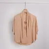 Pañuelo Redondo de Doble Capa con Bordes Redondeados, Gorro Base para Cubrir el Rostro, Pañuelo de Gasa de Doble Uso, Pañuelo para la Cabeza de Mujer al por Mayor
