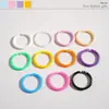 Novos 27 Argolas de Mola Plásticas Coloridas, Fechos de Mola Abertos Coloridos, Fechos Redondos Pequenos para Pendurar, Acessórios para Joias