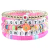 Amazon Pulsera Elástica Taylor Fan Personalizada Color Letra Pulsera de Cuentas Multicapa suit Pulsera Pulsera