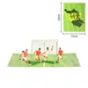 Cartão de Cumprimentos Estéreo de Futebol, Saudações da Premier League Escocesa, Cartão Criativo de Mensagem de Bênção para Fãs, Presente Comemorativo de Jiangsu