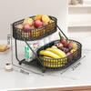 Estante de Almacenamiento de Escritorio Almacenamiento de Mesa Bandeja de Frutas Multicapa Mesa de Centro Estante de Almacenamiento de Snacks Soporte para Taza de Té Taza de Agua