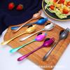 Tenedor Cuchara para Ensalada Acero Inoxidable 304 Tenedor Cuchara Cuchara de una pieza Cuchara Creativa para Ensalada Tenedor Tenedor para Fruta Tenedor para Ensalada Tenedor Cuchara de doble uso