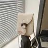 Bolsa Pequeña Simple para Teléfono Móvil Estilo Coreano 2025 Nuevo Estilo de Alta Gama Bolso Cruzado Versátil Bolso Cuadrado Pequeño Elegante