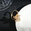 Anillo de Molinillo de Viento Giratorio Transfronterizo Libro Rojo de Douyin Diseño de Nicho Femenino Sentido del Diseño Moda Personalidad Europea y Americana Anillo Abierto
