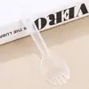Tenedores y cucharas desechables engrosados, cucharas para fruta, cucharas de postre, vajilla para mesa de pastel de cumpleaños, tenedores y cucharas, cucharas integradas, empaquetados individualmente