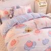 Juego de Ropa de Cama de Tres Piezas, Juego de Sábanas de Algodón con Aloe Vera de Regalo, Funda Nórdica, Juego de Sábanas de Cuatro Piezas, Fabricante Mayorista de Envío Directo de Una Pieza