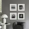 Pintura Moderna Minimalista en Blanco y Negro para Vestíbulo, Fotografía de Alta Gama, Pintura Colgante Vintage, Fabricante de Pinturas Decorativas Industriales de Seis Piezas para Sala de Estar