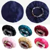 2026 Nuevo Gorro de Dormir de Satén Amazon con Ala Ancha Estilo Étnico Estampado Gorro de Cúpula para Mujer Tejido Elástico Gorro de Punto