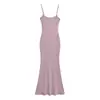 Ropa de Mujer al por Mayor Transfronteriza Estilo Europeo y Americano Multicolor Vestido con Tirantes Ropa de Verano para Mujer Cintura Adelgazante Elegante Falda Larga