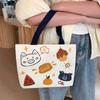 Bolso de Lona de Moda para Mujer 2026 Nuevo Modelo Bolso Tote Bolsa para Lonchera Minibolsa de Mano Bolsa para Almuerzo de Estudiante y Viajero al por Mayor