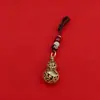 Estilo étnico chinês pingente de cabaça chaveiro de liga acessório decoração de metal presente atacado
