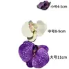 Cabeça de Flor de Orquídea Phalaenopsis Artificial, Textura de Película Impressa em 3D, Buquê Exquisito para Decoração de Casamento e Lembrança