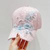 Sombrero de Mujer Estilo Coreano Moderno Verano Delgado Encaje Flor Gorra con Visera Moda para Mujer Más Fácil de Combinar Anti-Arañazos Celebridad de Internet Sombrero para el Sol