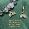 Acessórios DIY de Cristal Alta Retenção de Cor Banhado a Prata Estilo Corte Pingente de Zircônia Anel Pendente Estrela Lua Acessórios para Pulseira