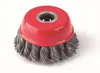 Atacado do Fabricante Marca Xinsi Road Roda de Arame em Forma de Tigela de Arame Torcido de 2,5 Polegadas 65mm Escova de Arame para Polimento e Rebarba