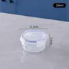 Caja de Almuerzo Transparente Gruesa a Prueba de Humedad, Redonda para Conservar Frescura, Refrigeración y Congelación para Uso Doméstico, Múltiples Especificaciones