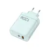 Carregador de Tomada Macaron 120W 5V2A12W Adaptador de Energia Qc3.0 Carregamento Rápido + Carregador de Celular Pd25W
