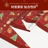 Mantel navideño rojo, impermeable y resistente al aceite, no necesita lavado, ligero, lujoso y elegante, perfecto para decorar y poner la mesa, adecuado para mesas de centro
