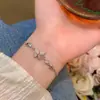 Pulsera de Mariposa Estilo Bosque Coreano para Mujer, Alto Valor Estético, Exquisita, Ajustable, Pulsera Versátil, Única, Lujo Ligero, Joyería de Mano de Nicho